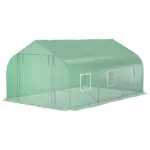 Outdoor High Tunnel Greenhouse, 11.5'x10'x6.5', Portable, with Windows, Deep Green - Image 11