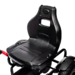 Outdoor Kids Pedal Go Kart Ride-On Toy Black with Adjustable Seat Handbrake Non-Slip Wheels for Boys Girls 5-12 - Image 9
