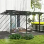 Outsunny Outdoor Pergola Patio Gazebo Awning UV Protection Adjustable Aluminum Frame 14.5x10 - Image 10