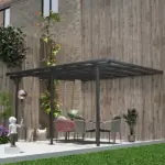 Outsunny Outdoor Pergola Patio Gazebo Awning UV Protection Adjustable Aluminum Frame 14.5x10 - Image 2