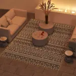 Outsunny Outdoor Rug Carpet with USB Lights Reversible Patio Rug with Carry Bag for Camping 12' x 9' - Image 2