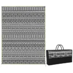 Outsunny Outdoor Rug Carpet with USB Lights Reversible Patio Rug with Carry Bag for Camping 12' x 9' - Image 11