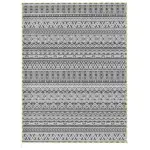 Outsunny Outdoor Rug Carpet with USB Lights Reversible Patio Rug with Carry Bag for Camping 12' x 9'