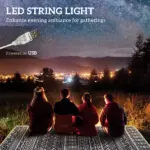 Outsunny Outdoor Rug Carpet with USB Lights Reversible Patio Rug with Carry Bag for Camping 12' x 9' - Image 4