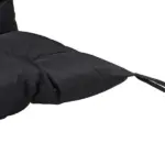 Outsunny Outdoor Seat Pads 3 Seater Bench Swing Chair Replacement Cushions Backrest Black - Image 9