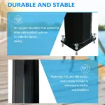 Outdoor Solar Heated Shower 9.2 Gallon with Rotating Head Black for Pool Patio - Image 7