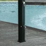 Outdoor Solar Heated Shower 9.2 Gallon with Rotating Head Black for Pool Patio - Image 9