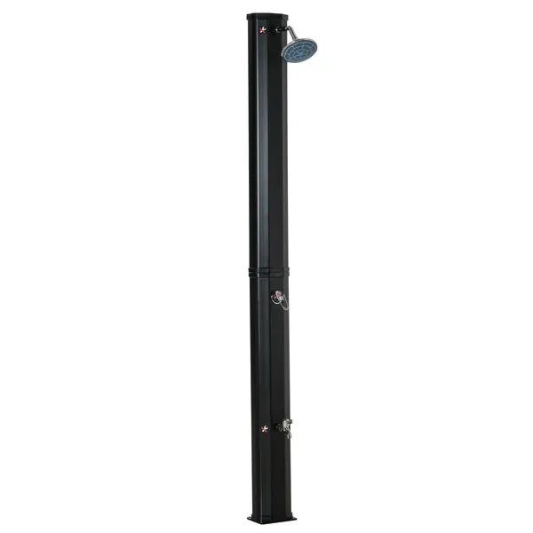 outdoor-solar-heated-shower-92-gallon-with-rotating-head-black-for-pool-patio.webp Outdoor Solar Heated Shower 9.2 Gallon with Rotating Head Black for Pool Patio - Image 1