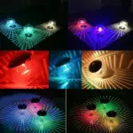 Solar Floating RGB LED Pond Pool Light with Color Changing Rotation - Image 13