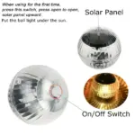 Solar Floating RGB LED Pond Pool Light with Color Changing Rotation - Image 14
