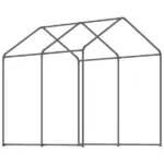 Outsunny Outdoor Walk-In Tunnel Greenhouse with Roll-up Windows, 2 Zippered Doors, and Weather Cover, 8' L x 6' W x 7.4' H - Image 8