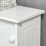 Over The Toilet Bathroom Cabinet, Freestanding Bathroom Storage Organizer with Adjustable Shelves, Toilet Rack, White - Image 8