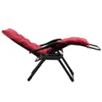 Padded Zero Gravity Chair, Folding Recliner Chair with Cup Holder Cushion, Red - Image 11
