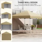 Pop Up Canopy 10x10 Sidewalls Weight Bags Height Adjustable Events - Image 4