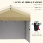 Pop Up Canopy 10x10 Sidewalls Weight Bags Height Adjustable Events - Image 6