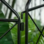 Outsunny Patio Perimeter: 11.5 Inch Metal Garden Fence 4-Pack, Decorative Rust-Resistant Border - Image 7