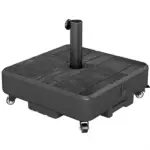 Outsunny Patio Umbrella Base Outdoor Umbrella Stand with Wheels for 1.5 Inch/1.9 Inch Poles - Image 11
