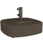 Outsunny Patio Umbrella Base Outdoor Umbrella Stand with Wheels for 1.5"/1.9" Umbrella Poles Brown