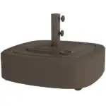 Outsunny Patio Umbrella Base Outdoor Umbrella Stand with Wheels for 1.5"/1.9" Umbrella Poles Brown - Image 11