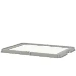 PawHut Pee Pad Holder Foldable Dog Litter Box with 3 Disposable Pads, 33.9" x 24.4", Gray