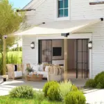 Outsunny Pergola Kit, 15 Degree Slanted Pergola Bracket Kit with 3-Way Brackets, Post Bases, Wall Mounts for 3.6" X 3.6" Lumber, Black - Image 10