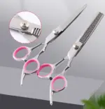 Pet Grooming Scissors Set with Straight Curved and Thinning Shears - Image 15