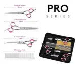 Pet Grooming Scissors Set with Straight Curved and Thinning Shears - Image 2
