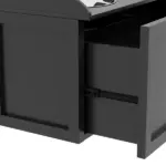 Pet Feeding Station Pet Dish Bowl Set with Storage, 2 Elevated Dog Bowls for Large Sized Dogs, Black - Image 9