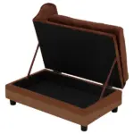 Pet Sofa Bed Couch with Storage, Pet Sofa for Cats and Small Dogs, Brown - Image 9