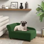 PawHut Pet Sofa Bed Couch with Storage, Pet Sofa for Cats and Small Dogs, Green - Image 2