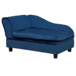 PawHut Pet Sofa Bed with Storage, Cushy Couch for Cats and Small Dogs, Soft Foam Couch, Modern Pet Furniture, Blue - Image 11