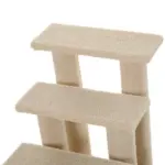 Pet Stairs 25 4-Step Durable Particle Board Carpeted Cat Dog Ladder Ramp Scratching Post Beige - Image 7