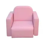 Pink 2-in-1 Convertible Kids Sofa Set Toddler Table and Chair Versatile Couch for Boys and Girls - Image 11