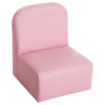 Pink 2-in-1 Convertible Kids Sofa Set Toddler Table and Chair Versatile Couch for Boys and Girls - Image 9