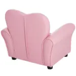 Pink Princess Toddler Sofa Chair with Tufted Upholstery and Diamond Decor - Image 13