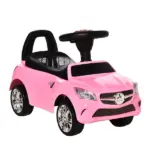 Aosom Pink Toddler Ride On Toy Car Foot-to-Floor with Music Horn Headlights Storage