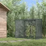 Outsunny Plant Protection Tent 6x3 Ft Tall Crop Cage with Zippered Doors Storage Bag Ground Stakes Black - Image 10