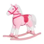 Plush Rocking Horse with Realistic Sounds Pink for Ages 3+ - Image 11