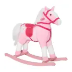 Plush Rocking Horse with Realistic Sounds Pink for Ages 3+