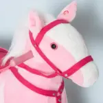 Plush Rocking Horse with Realistic Sounds Pink for Ages 3+ - Image 8