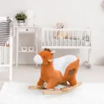 Plush Rocking Horse with Music for Ages 1 to 3 Years, Brown and White - Image 10
