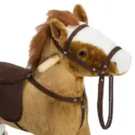 Plush Rocking Horse for Kids, Brown, Realistic Sounds, Ride-On Toy for Children 3+ - Image 8