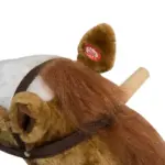 Plush Rocking Horse for Kids, Brown, Realistic Sounds, Ride-On Toy for Children 3+ - Image 9