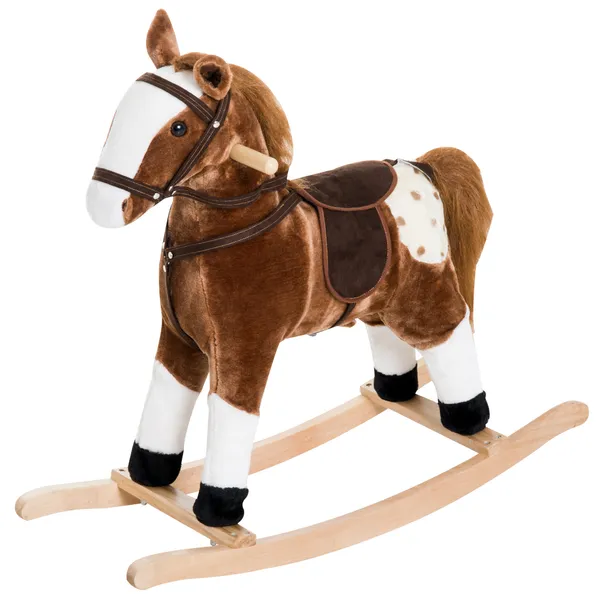 plush-rocking-horse-for-kids-brown-realistic-sounds-ride-on-toy-for-children-3.webp Plush Rocking Horse for Kids, Brown, Realistic Sounds, Ride-On Toy for Children 3+ - Image 1