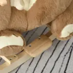 Qaba Plush Rocking Horse with Music, Kids Ride-On Rocker Toy, Soft and Fun Rocking Animal, 18-36 Months, Brown Bear - Image 8