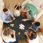Soozier Poker Mat Texas Hold'em Poker Table Top with Non-Slip Bottom Black - Image 10