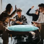 Soozier Poker Mat Texas Hold'em Poker Table Top with Non-Slip Bottom Dark Green - Image 2
