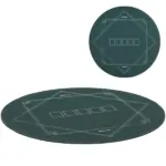 Soozier Poker Mat Texas Hold'em Poker Table Top with Non-Slip Bottom Dark Green - Image 11