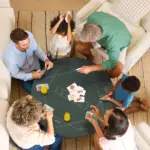 Soozier Poker Mat Texas Hold'em Poker Table Top with Non-Slip Bottom Dark Green - Image 10