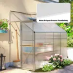 Outsunny Polycarbonate Greenhouse Panels UV Protected Twin-Wall Polycarbonate Sheet 47.2" x 23.6" 10 Pack Clear - Image 2